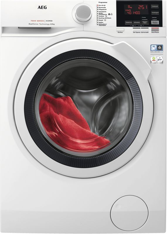 AEG Waschtrockner L7WBA60680, 8 kg, 5 kg, 1600 U/min, ProSteam - Dampf-Programm für 96 % weniger Wasserverbrauch