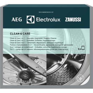 M2GCP600 Clean & Care 3-in-1 voor wasmachines en vaatwassers - 6 zakje