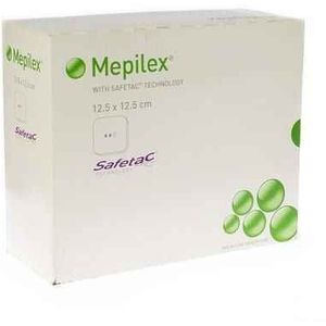 Mepilex Schuimverb Sil Abs Ster 12,5x12,5cm 16  -  Molnlycke Healthcare