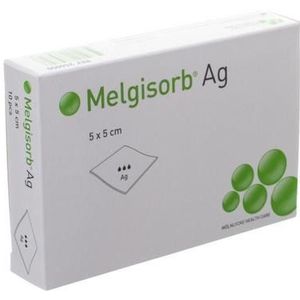 Melgisorb Ag Kompres Steriel 5x 5cm 10 256050  -  Molnlycke Healthcare