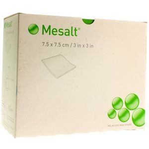 Mesalt kompressen 7,5cmx7,5cm 30 stuks