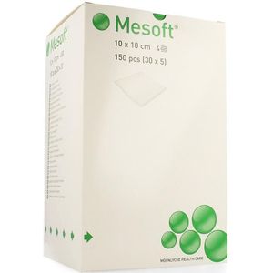 Mesoft - Kompressen - Steriel - 10x10cm - Nonwoven - 30x5 Stuks