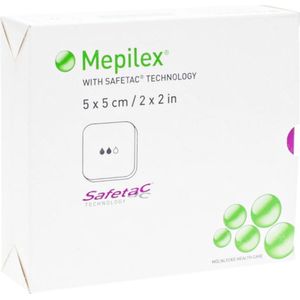 Mepilex foam siliconenverband 5x5cm 5 stuks