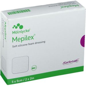 Mepilex - Foam Siliconenverband - 5x5cm - 5 Stuks - Steriel