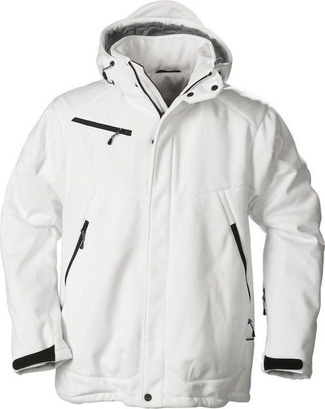 Printer - JACKET SOFTSHELL SKELETON 2261035 - Wit - Softshell