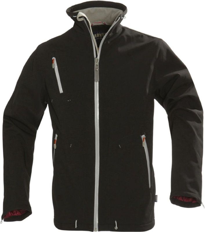 Harvest - Snyder - Werkjas - Zwart - Softshell - Volledig Gevoerd