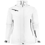 Printer - SOFTSHELL JACKET SKELETON LADY 2261041 - Wit - Gevoerde Softshell met Afneembare Capuchon