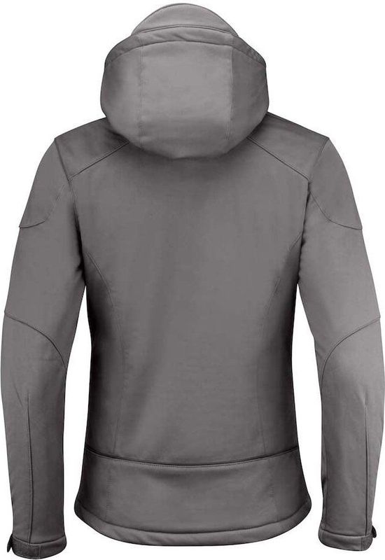 Printer Skeleton Softshelljas Dames Zwart maat M