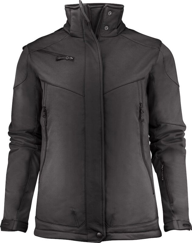 Printer - SOFTSHELL JACKET SKELETON LADY 2261041 - Zwart - Gevoerde Softshell