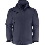 Softshell Jack - Zwart - 100% Polyester - Afneembare Capuchon