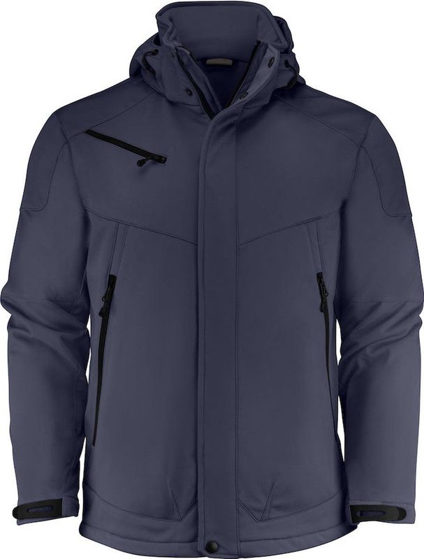 Softshell Jack - Zwart - 100% Polyester - Afneembare Capuchon