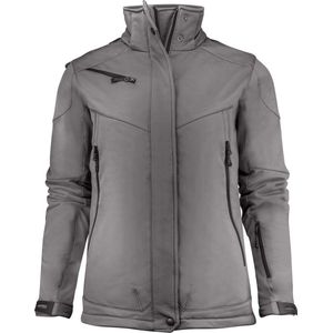 Printer - SOFTSHELL JACKET SKELETON LADY 2261041 - Staalgrijs - Gevoerde Softshell