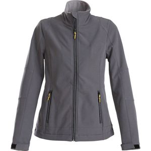 Printer SOFTSHELL JACKET TRIAL LADY 2261045 - Staalgrijs - XS