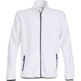 Printer Fleece Vest Speedway Wit