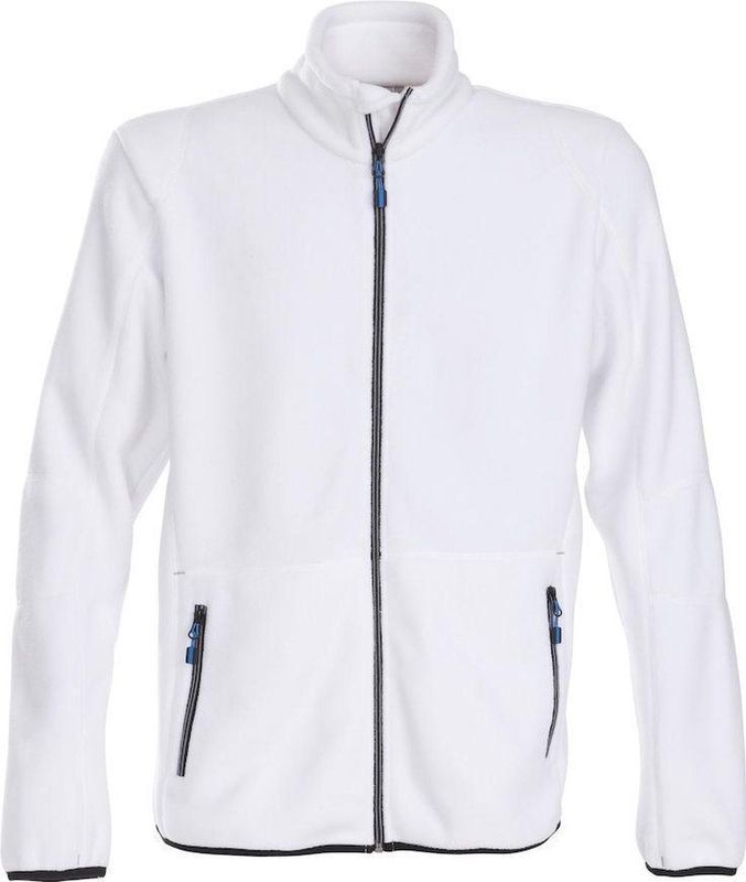 Printer Fleece Vest Speedway Wit