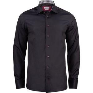 J. Harvest & Frost - Hemd - Rood - Twill - Regular Fit