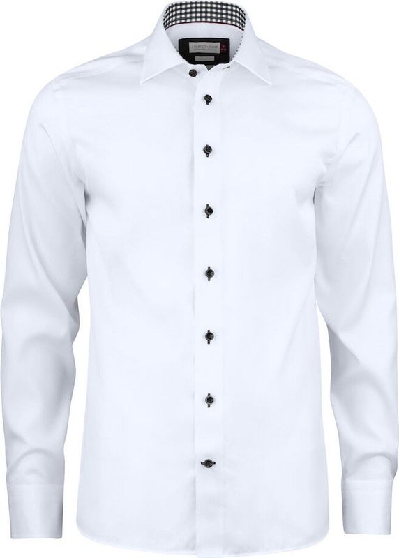 J.Harvest & Frost - HEMD - White/Black - 4XL