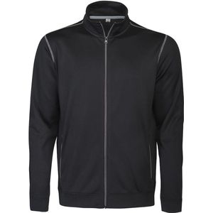 Printer - Sweatshirt Jacket Duathlon - Heren - Zwart - Katoen