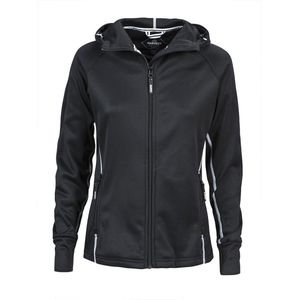 James Harvest - Northderry - Fleecevest - Dames - Zwart - Met Capuchon