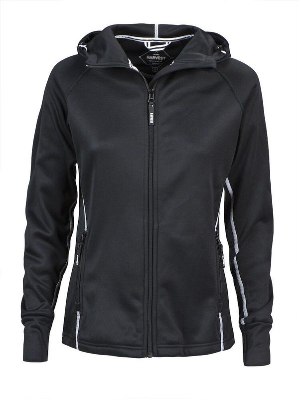 James Harvest - Northderry - Fleecevest - Dames - Zwart - Met Capuchon