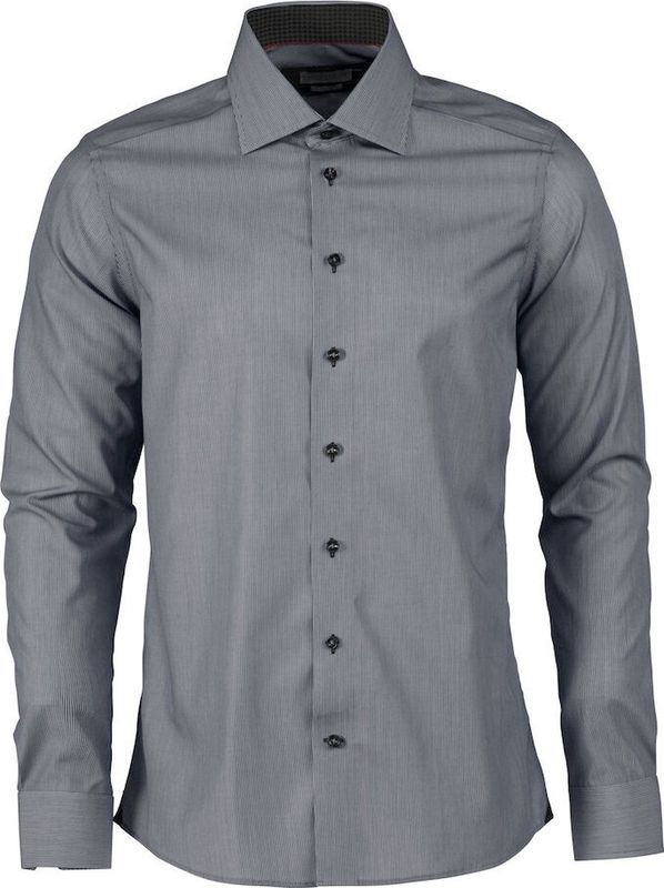 J.Harvest & Frost - HEMD - Grijs Gestreept - Regular Fit - 2902401