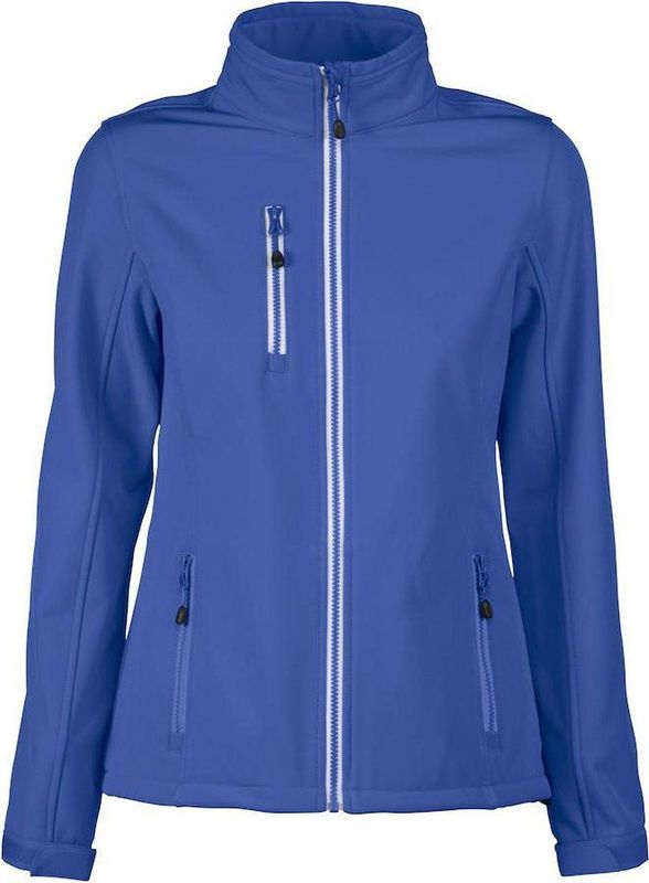 Printer Softshell Jacket Vert Lady Dames Blauw maat XL
