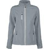 Softshell Jacket - Metaalgrijs - Dames - Drielagig - Fleece Binnenzijde