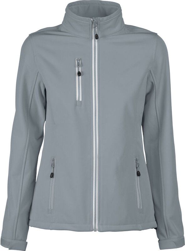 Softshell Jacket - Metaalgrijs - Dames - Drielagig - Fleece Binnenzijde