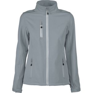 Softshell Jacket - Metaalgrijs - Dames - Drielagig - Fleece Binnenzijde