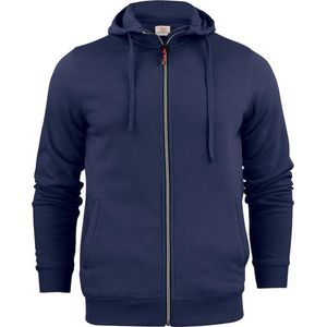 Printer hooded sweat jacket Overhead man - 2262051 - Marine
