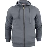 Printer Hooded Sweat Vest Overhead Man 2262051 Staalgrijs - Maat S