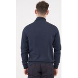 Sweater - Korte Ritssluiting - Zwart - 60% Katoen 40% Polyester