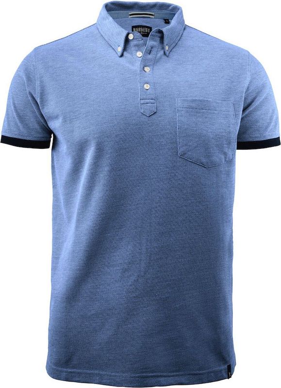 Larkford - Polo - Katoen - Korte Mouwen - Buttondown Kraag