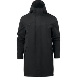 Trenchcoat - Matzwart - Katoen/Nylon - Waterafstotend