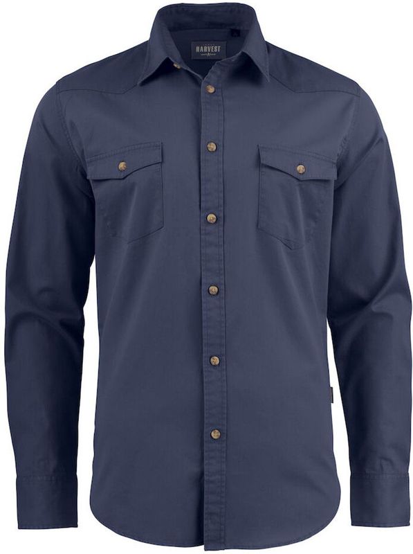 James Harvest SHIRT TREEMORE 2113037 - Marine