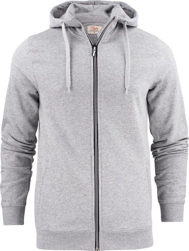 Sweatvest - Grijs-Melange - Hooded Sweat Vest Overhead Man - XXL