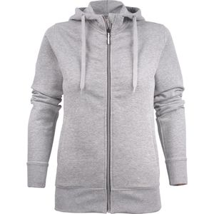 Printer Hooded Sweat Vest Overhead Lady 2262052 Grijs-Melange - Maat XS