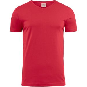 Printer T-shirt Heavy V-hals Man 2264024 Rood