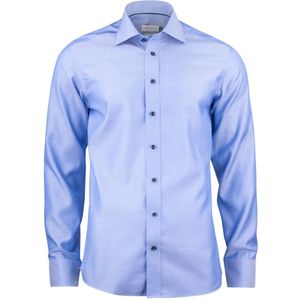 J.Harvest & Frost - Green Bow 01 - Overhemd - Mid Blue - 100% Katoen