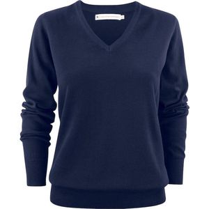James Harvest SWEATER ASHLAND V-NECK WOMAN 2122505 - Marine