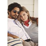 James Harvest SWEATER ASHLAND V-NECK WOMAN 2122505 - Marine