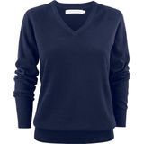 James Harvest SWEATER ASHLAND V-NECK WOMAN 2122505 - Marine