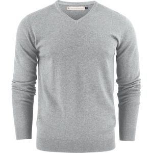 James Harvest SWEATER ASHLAND V-NECK 2112507 - Grijs Mêlee - XL