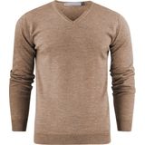 James Harvest - Westmore - Sweater - Greige - 100% Merino Wol