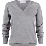James Harvest - PULLOVER WESTMORE WOMAN - Grijs Mêlee - Fijngebreide Sweater