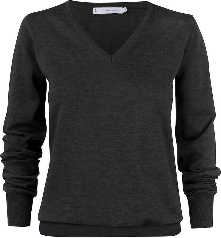 James Harvest - Westmore - Sweater - Zwart - 100% Merino Wol