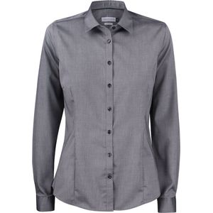 J.Harvest & Frost - Green Bow 01 - Dames Overhemd - Grey - Twill Textuur