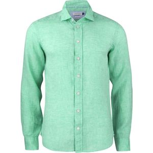 Indigo Bow - Overhemd - Effen - 100% Linnen - Lange Mouwen