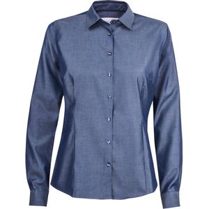 Redbow - Line-Shirt - Indigo - Non-Iron Twill - Lange Mouwen