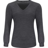 J.Harvest & Frost MERINO V WOMAN 2930103 - Dark Grey Melange - XS